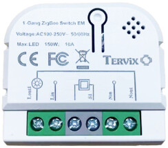 Умный выключатель Tervix Pro Line ZigBee Switch (1 клавиша/розетка)