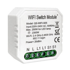 Умный выключатель Tervix Pro Line WiFi Switch (1 клавиша/розетка) №1