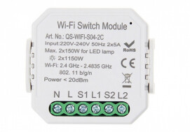 Умный выключатель Tervix Pro Line WiFi Switch (2 клавиши)