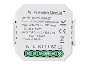 Умный выключатель Tervix Pro Line WiFi Switch (2 клавиши) №1