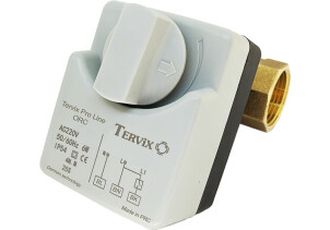3-ходовий кульовий клапан н/з 1" DN25 з електроприводом Tervix Pro Line ORC 3-way №1