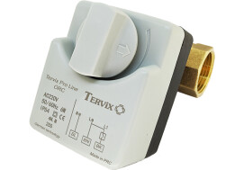 2-ходовий кульовий клапан н/з 1/2" DN15 з електроприводом Tervix Pro Line ORC