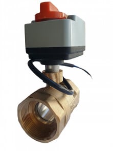 2-ходовий кульовий клапан н/в 2" DN50 з електроприводом Tervix Pro Line ORC 2 №1