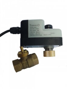 2-ходовий кульовий клапан н/в 1" DN25 з самозворотним електроприводом Tervix Pro Line ZERG №3