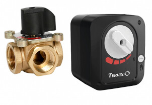 Комплект клапану TOR, DN25, Rp 1" та електричного приводу AZOG Tervix №1