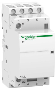 Контактор 16A 4НО 24В ~50Гц Schneider Electric A9C22114 №1