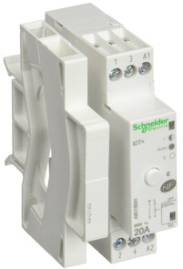 Контактор ICT+ 20A 1НВ ~230В/50Гц ручне керування Schneider Electric A9C15031 №1