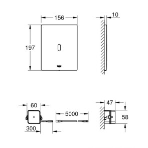 Grohe Tectron Bau E Инфракрасная электроника для смывного бачка унитаза GD 2 (39881KF0) №4