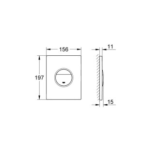 Клавиша смыва Grohe Nova Cosmopolitan 38765KV0 №6