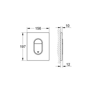 Клавіша змиву Grohe Arena Cosmopolitan 38844KV0 №4