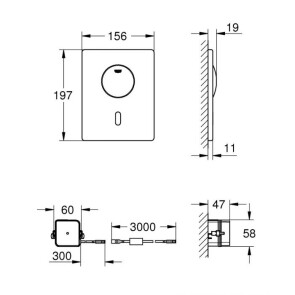 Клавіша змиву Grohe Tectron Skate 37419000 №2