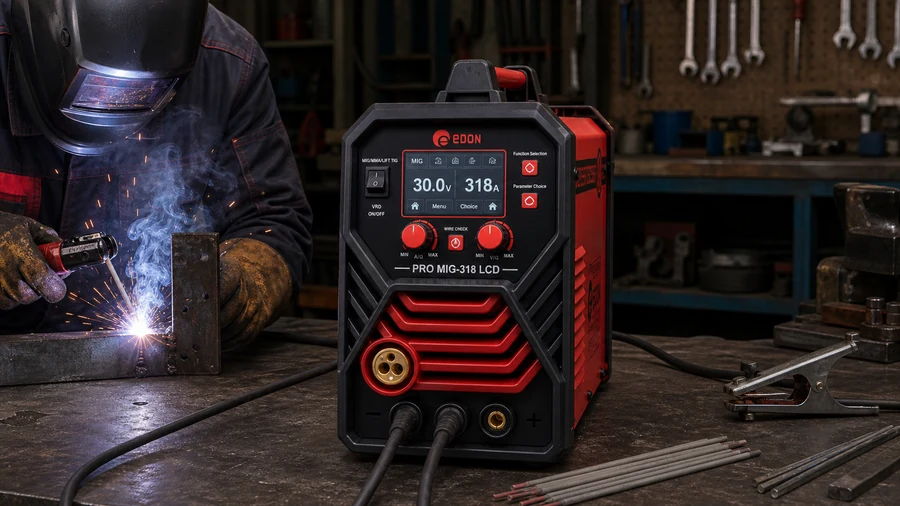 Edon PRO MIG 318 LCD у режимі MMA для зварювання електродом